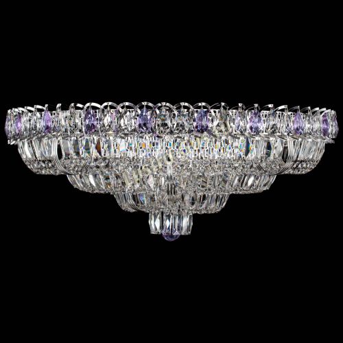 Люстра Тройное Кольцо пластинка фиолетовая в Саратове Гусь Хрустальный