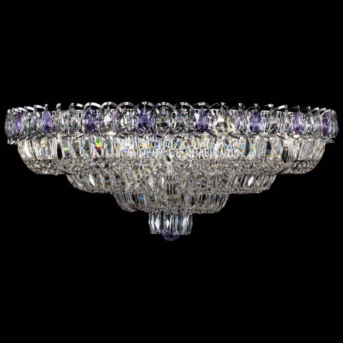 Люстра Тройное Кольцо пластинка фиолетовая в Саратове Гусь Хрустальный