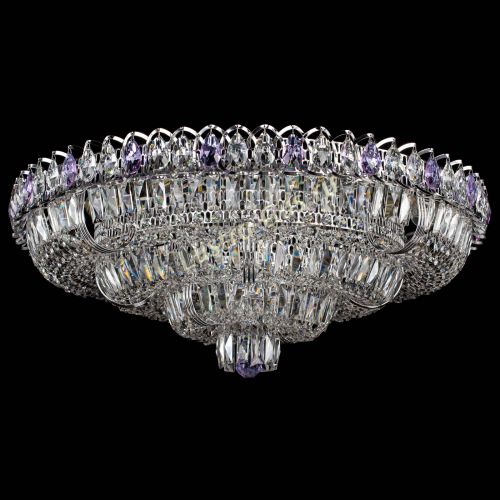 Люстра Тройное Кольцо пластинка фиолетовая в Саратове Гусь Хрустальный