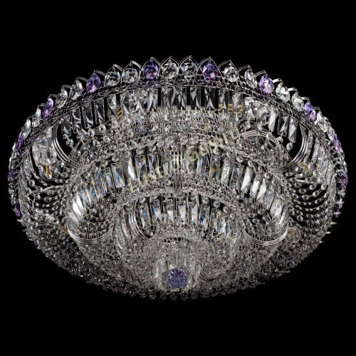 Люстра Тройное Кольцо пластинка фиолетовая в Саратове Гусь Хрустальный