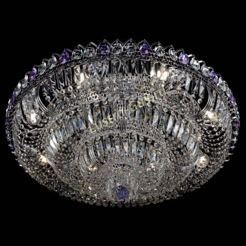 Люстра Тройное Кольцо пластинка фиолетовая в Саратове Гусь Хрустальный