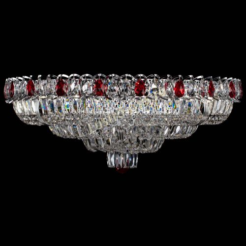 Люстра Тройное Кольцо пластинка красная в Саратове Гусь Хрустальный