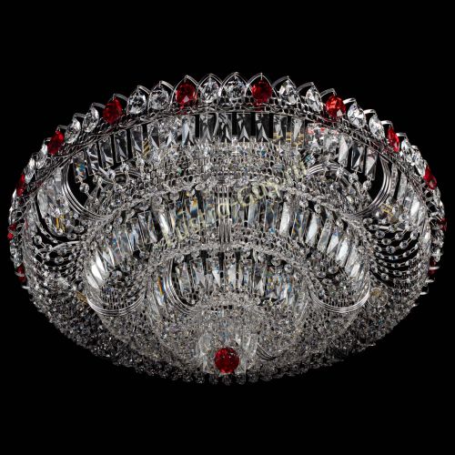 Люстра Тройное Кольцо пластинка красная в Саратове Гусь Хрустальный