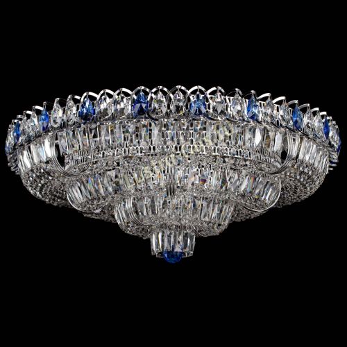 Люстра Тройное Кольцо пластинка синяя в Саратове Гусь Хрустальный