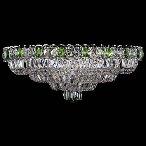 Люстра Тройное Кольцо пластинка зеленая в Саратове Гусь Хрустальный