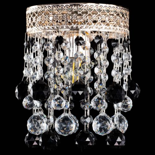 Люстра Венеция №1 шар черная в Саратове Гусь Хрустальный