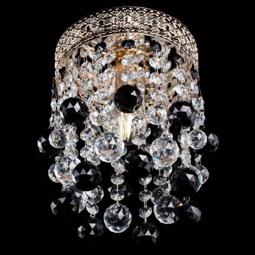Люстра Венеция №1 шар черная в Саратове Гусь Хрустальный