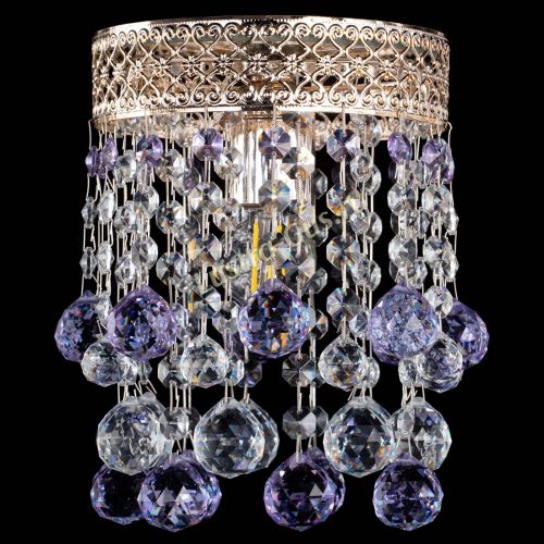 Люстра Венеция №1 шар фиолетовая в Саратове Гусь Хрустальный