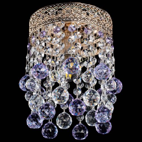 Люстра Венеция №1 шар фиолетовая в Саратове Гусь Хрустальный