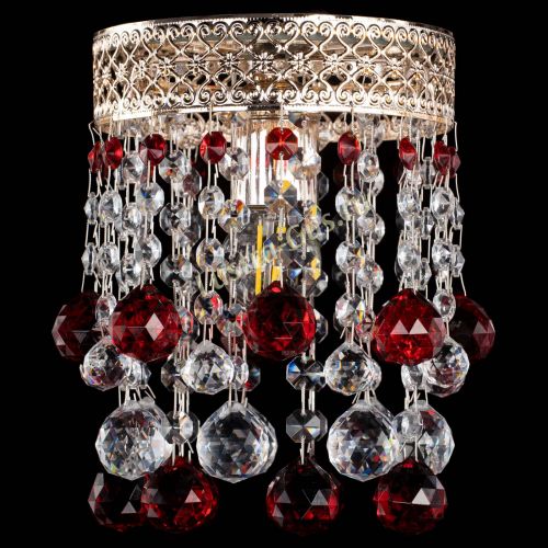 Люстра Венеция №1 шар красная в Саратове Гусь Хрустальный