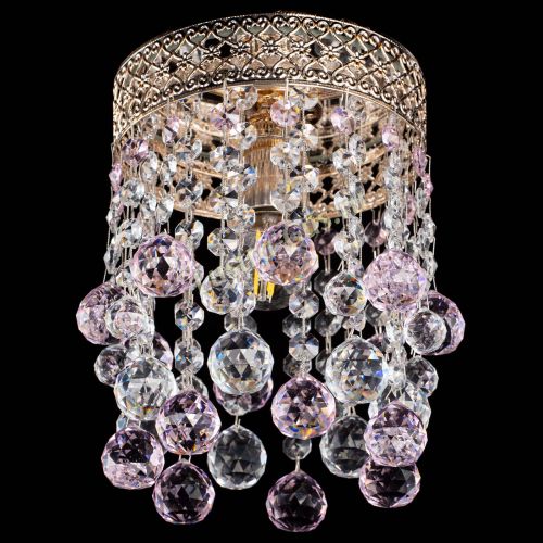 Люстра Венеция №1 шар розовая в Саратове Гусь Хрустальный