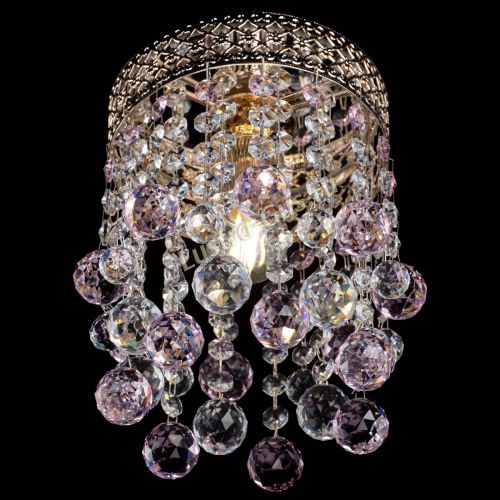 Люстра Венеция №1 шар розовая в Саратове Гусь Хрустальный