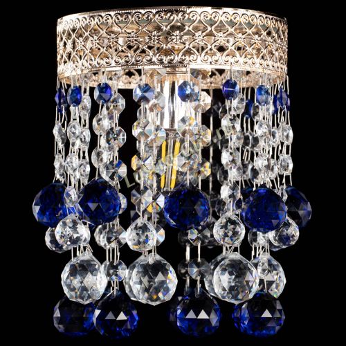 Люстра Венеция №1 шар синяя в Саратове Гусь Хрустальный
