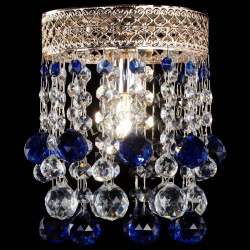 Люстра Венеция №1 шар синяя в Саратове Гусь Хрустальный