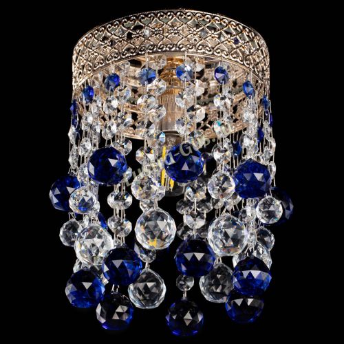 Люстра Венеция №1 шар синяя в Саратове Гусь Хрустальный