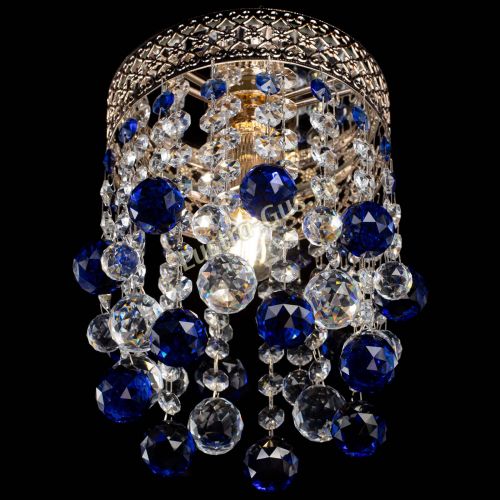 Люстра Венеция №1 шар синяя в Саратове Гусь Хрустальный