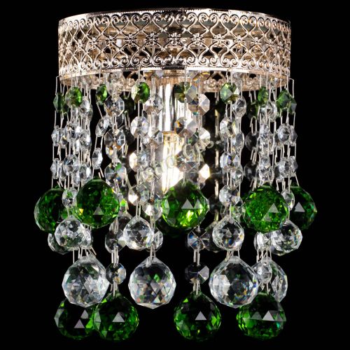 Люстра Венеция №1 шар зеленая в Саратове Гусь Хрустальный
