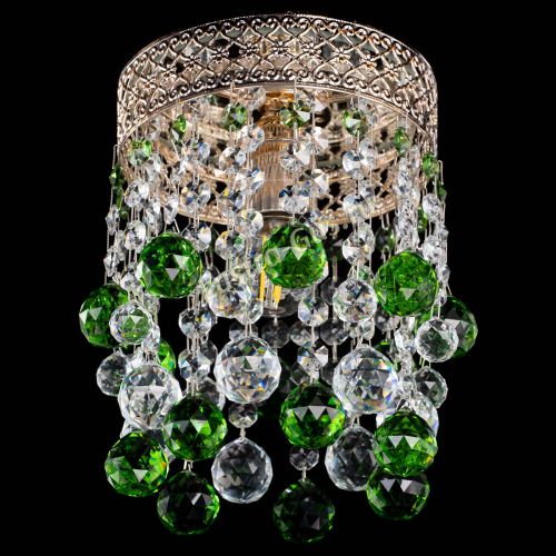 Люстра Венеция №1 шар зеленая в Саратове Гусь Хрустальный