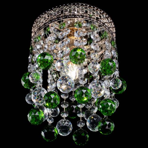 Люстра Венеция №1 шар зеленая в Саратове Гусь Хрустальный