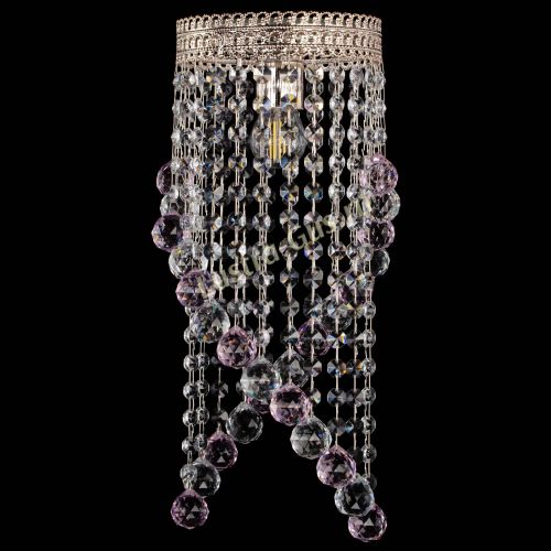 Люстра Венеция №1 Сигма розовая в Саратове Гусь Хрустальный