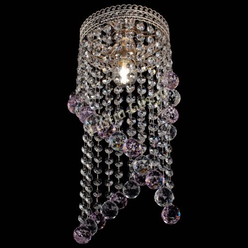 Люстра Венеция №1 Сигма розовая в Саратове Гусь Хрустальный