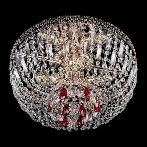 Люстра Венеция Астра красная №5 в Саратове Гусь Хрустальный