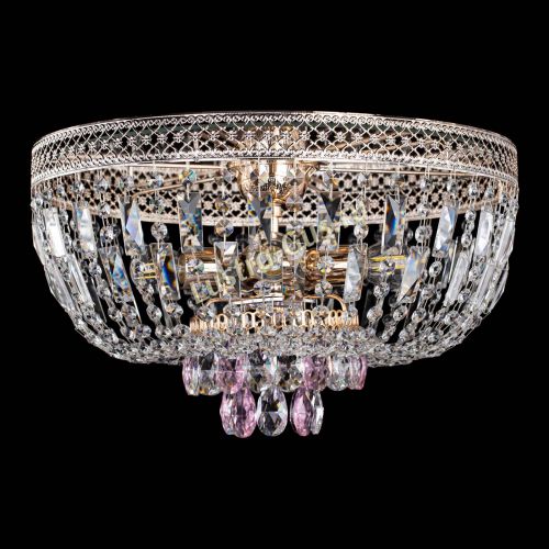 Люстра Венеция Астра розовая №5 в Саратове Гусь Хрустальный