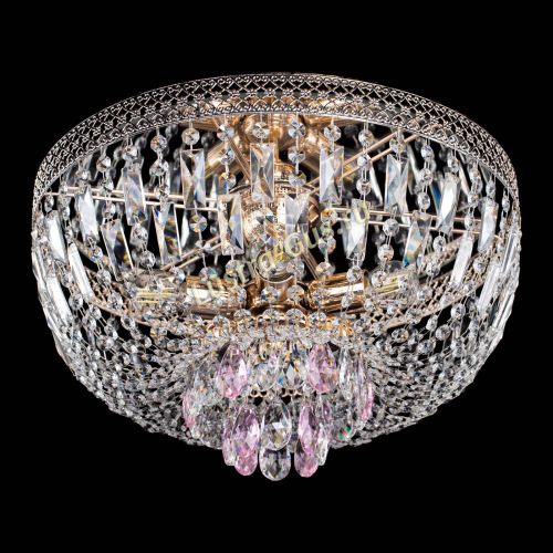 Люстра Венеция Астра розовая №5 в Саратове Гусь Хрустальный