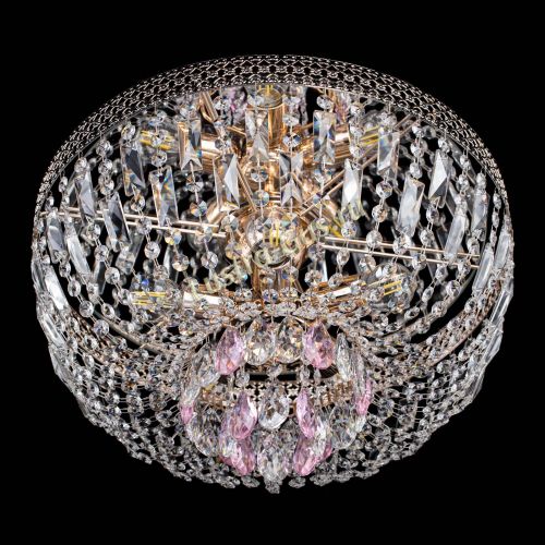 Люстра Венеция Астра розовая №5 в Саратове Гусь Хрустальный