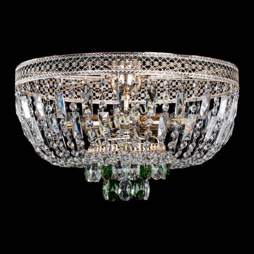 Люстра Венеция Астра зеленая №5 в Саратове Гусь Хрустальный