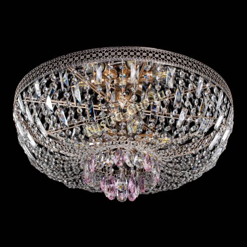 Люстра Венеция Астра №6 розовая в Саратове Гусь Хрустальный