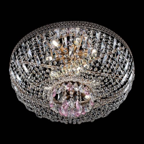 Люстра Венеция Астра №6 розовая в Саратове Гусь Хрустальный
