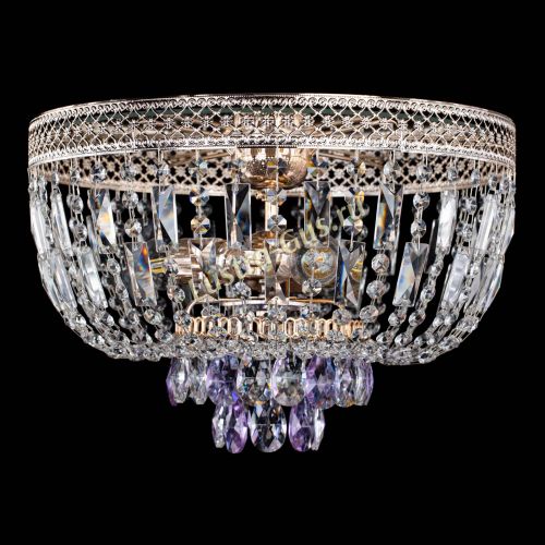 Люстра Венеция Астра №3 фиолетовая в Саратове Гусь Хрустальный