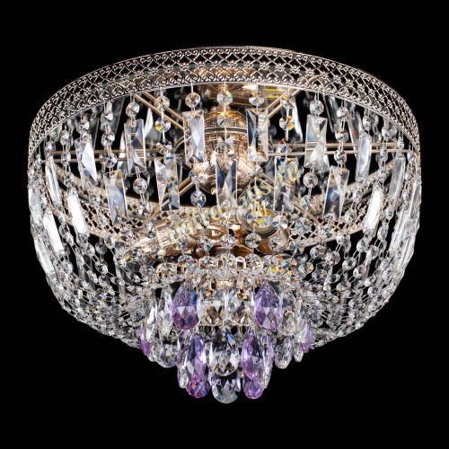 Люстра Венеция Астра №3 фиолетовая в Саратове Гусь Хрустальный