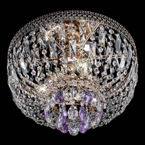 Люстра Венеция Астра №3 фиолетовая в Саратове Гусь Хрустальный