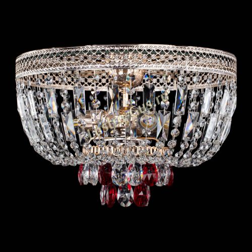 Люстра Венеция Астра №3 красная в Саратове Гусь Хрустальный