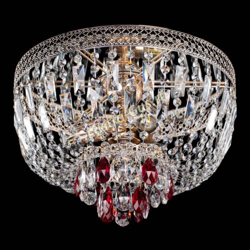 Люстра Венеция Астра №3 красная в Саратове Гусь Хрустальный