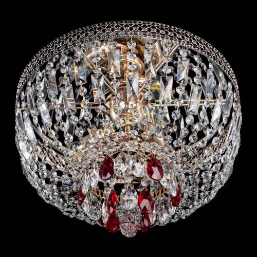 Люстра Венеция Астра №3 красная в Саратове Гусь Хрустальный