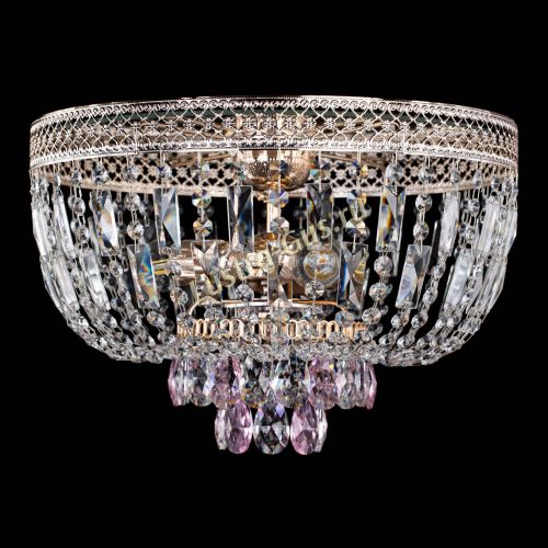 Люстра Венеция Астра №3 розовая в Саратове Гусь Хрустальный