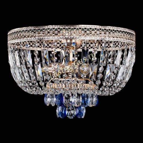 Люстра Венеция Астра №3 синяя в Саратове Гусь Хрустальный