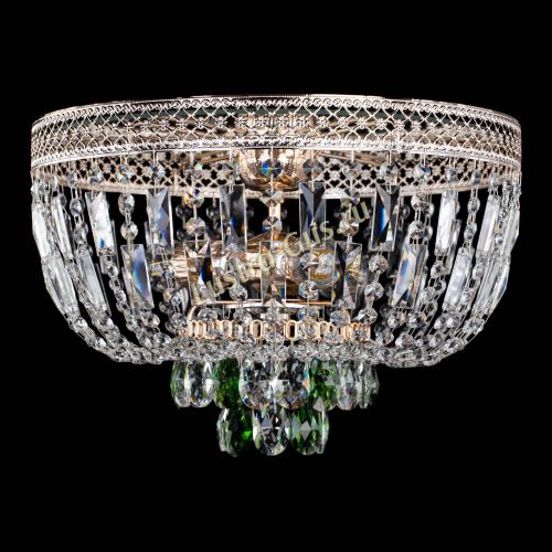 Люстра Венеция Астра №3 зеленая в Саратове Гусь Хрустальный