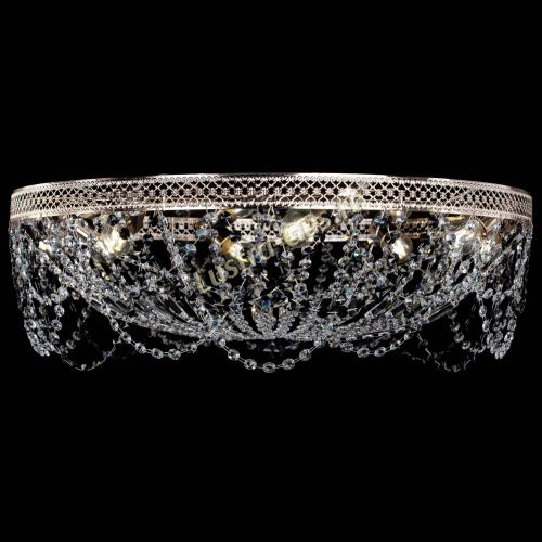 Люстра Венеция Ажур черная в Саратове Гусь Хрустальный