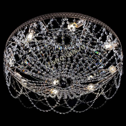 Люстра Венеция Ажур черная в Саратове Гусь Хрустальный