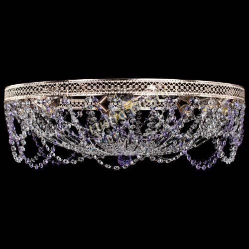 Люстра Венеция Ажур фиолетовая в Саратове Гусь Хрустальный