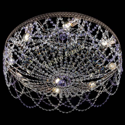 Люстра Венеция Ажур фиолетовая в Саратове Гусь Хрустальный