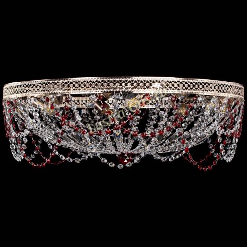 Люстра Венеция Ажур красная в Саратове Гусь Хрустальный