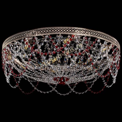 Люстра Венеция Ажур красная в Саратове Гусь Хрустальный