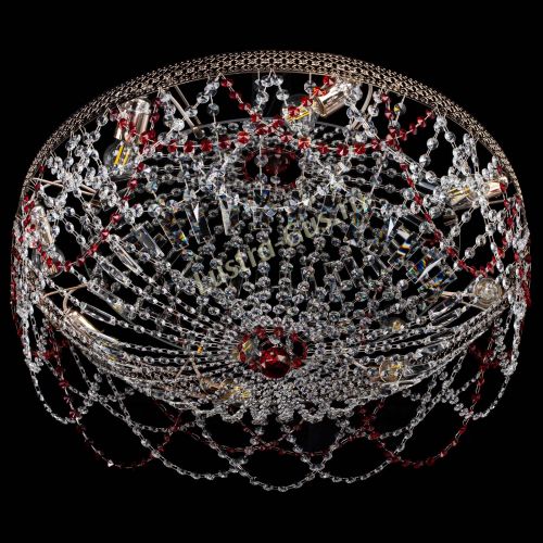 Люстра Венеция Ажур красная в Саратове Гусь Хрустальный