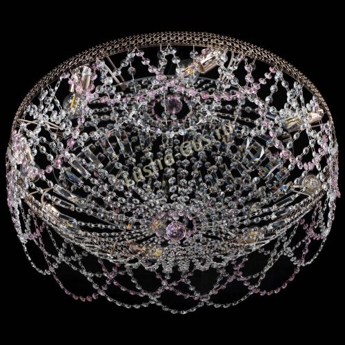 Люстра Венеция Ажур розовая в Саратове Гусь Хрустальный