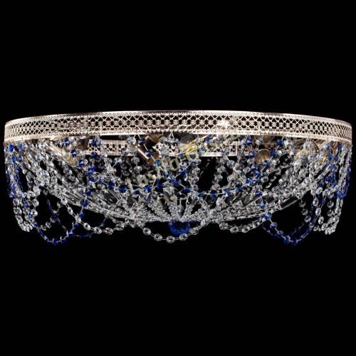 Люстра Венеция Ажур синяя в Саратове Гусь Хрустальный